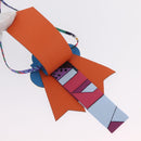 HERMES Petit Ash Bag Charm Leather Multicolor Auth 209499M-9