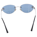 CHANEL Sunglasses metal Silver CC Auth 209501M-3