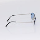 CHANEL Sunglasses metal Silver CC Auth 209501M-4