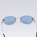 CHANEL Sunglasses metal Silver CC Auth 209501M-8