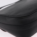 Saint Laurent Chain Shoulder Bag Leather Black Gold Auth 209503V-14