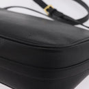 Saint Laurent Chain Shoulder Bag Leather Black Gold Auth 209503V-15