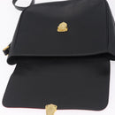 Saint Laurent Chain Shoulder Bag Leather Black Gold Auth 209503V-17