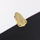 Saint Laurent Chain Shoulder Bag Leather Black Gold Auth 209503V-18