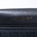 Saint Laurent Chain Shoulder Bag Leather Black Gold Auth 209503V-20