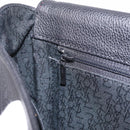 Saint Laurent Chain Shoulder Bag Leather Black Gold Auth 209503V-24