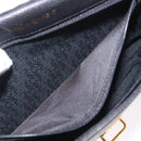 Saint Laurent Chain Shoulder Bag Leather Black Gold Auth 209503V-25