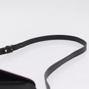 Saint Laurent Chain Shoulder Bag Leather Black Gold Auth 209503V-8