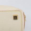 LOUIS VUITTON Suhari Angenu PM Hand Bag White M91811 LV Auth 209507A-6