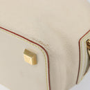 LOUIS VUITTON Suhari Angenu PM Hand Bag White M91811 LV Auth 209507A-15