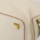 LOUIS VUITTON Suhari Angenu PM Hand Bag White M91811 LV Auth 209507A-17