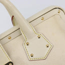 LOUIS VUITTON Suhari Angenu PM Hand Bag White M91811 LV Auth 209507A-20