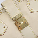LOUIS VUITTON Suhari Angenu PM Hand Bag White M91811 LV Auth 209507A-21