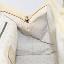 LOUIS VUITTON Suhari Angenu PM Hand Bag White M91811 LV Auth 209507A-27