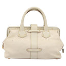 LOUIS VUITTON Suhari Angenu PM Hand Bag White M91811 LV Auth 209507A-2