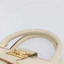 LOUIS VUITTON Suhari Angenu PM Hand Bag White M91811 LV Auth 209507A-14