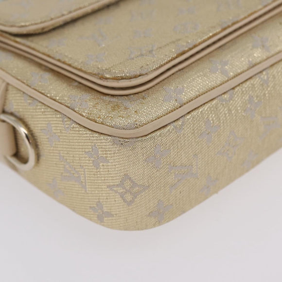 LOUIS VUITTON Monogram Shine McKenna Shoulder Bag Gold M92363 LV Auth 209508V