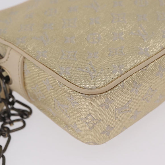 LOUIS VUITTON Monogram Shine McKenna Shoulder Bag Gold M92363 LV Auth 209508V