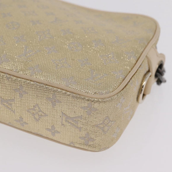 LOUIS VUITTON Monogram Shine McKenna Shoulder Bag Gold M92363 LV Auth 209508V