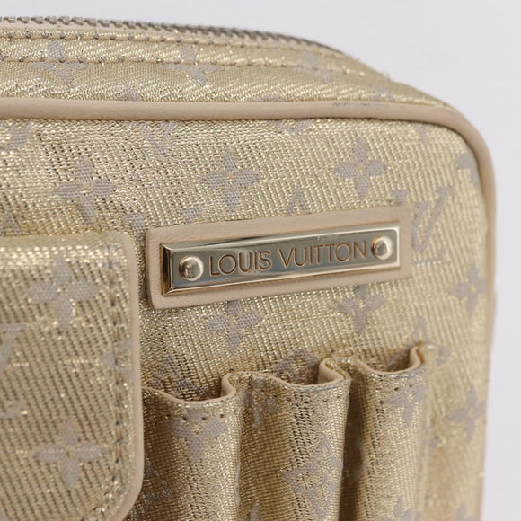 LOUIS VUITTON Monogram Shine McKenna Shoulder Bag Gold M92363 LV Auth 209508V