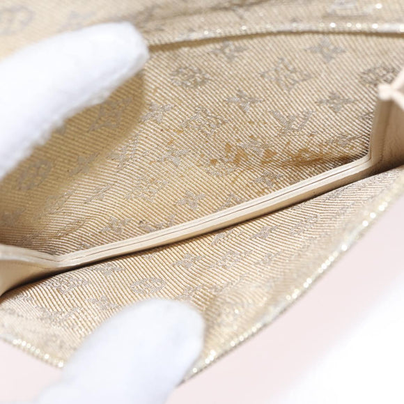 LOUIS VUITTON Monogram Shine McKenna Shoulder Bag Gold M92363 LV Auth 209508V