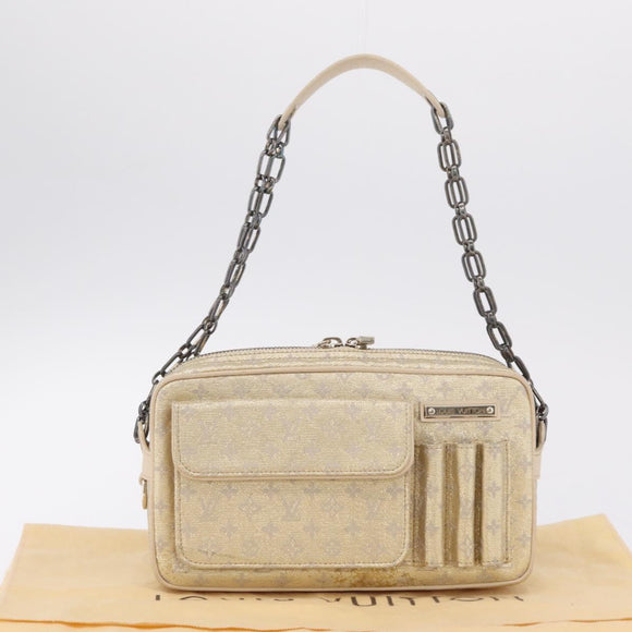 LOUIS VUITTON Monogram Shine McKenna Shoulder Bag Gold M92363 LV Auth 209508V