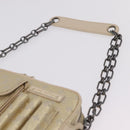 LOUIS VUITTON Monogram Shine McKenna Shoulder Bag Gold M92363 LV Auth 209508V-14