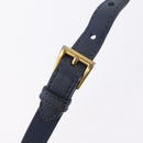 PRADA Shoulder Bag Nylon Blue Gold Auth 209511-10
