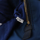 PRADA Shoulder Bag Nylon Blue Gold Auth 209511-25
