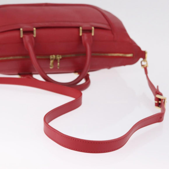 LOUIS VUITTON Epi Danura MM Hand Bag 2way Red LV Auth 209514A