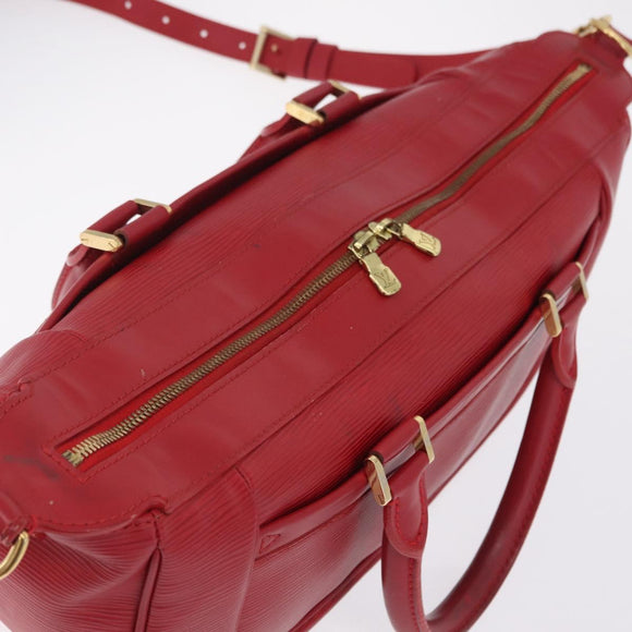 LOUIS VUITTON Epi Danura MM Hand Bag 2way Red LV Auth 209514A