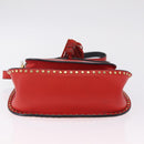 Chloe Shoulder Bag Leather Red Gold Auth 209516V-10