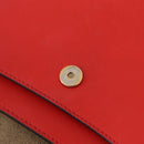 Chloe Shoulder Bag Leather Red Gold Auth 209516V-18