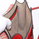 Chloe Shoulder Bag Leather Red Gold Auth 209516V-21