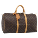 LOUIS VUITTON Monogram Keepall 50 Boston Bag M41426 LV Auth 209517V-1