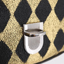 GUCCI Waist Bag Leather Gold Silver 605112 Auth 209520V-19