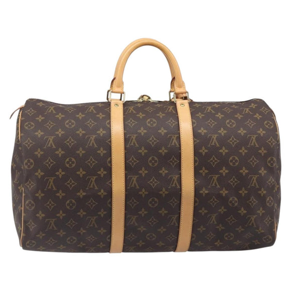 LOUIS VUITTON Monogram Keepall 50 Boston Bag M41426 LV Auth 209523V