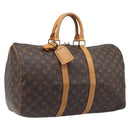 LOUIS VUITTON Monogram Keepall 45 Boston Bag M41428 LV Auth 209525A-1