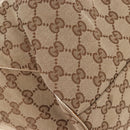 GUCCI GG Canvas Hand Bag Beige Gold 211943 Auth 209529V-10