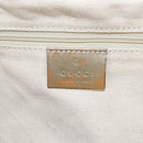 GUCCI GG Canvas Hand Bag Beige Gold 211943 Auth 209529V-15