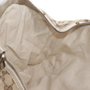 GUCCI GG Canvas Hand Bag Beige Gold 211943 Auth 209529V-18