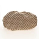 GUCCI GG Canvas Hand Bag Beige Gold 211943 Auth 209529V-9