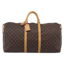LOUIS VUITTON Monogram Keepall Bandouliere 60 Boston Bag M41412 LV Auth 209530V-13