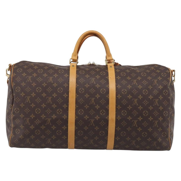 LOUIS VUITTON Monogram Keepall Bandouliere 60 Boston Bag M41412 LV Auth 209530V