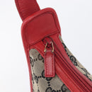 GUCCI GG Canvas Shoulder Bag Navy Gold 001 4205 Auth 209531A-18