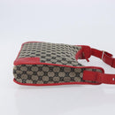 GUCCI GG Canvas Shoulder Bag Navy Gold 001 4205 Auth 209531A-4