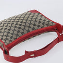 GUCCI GG Canvas Shoulder Bag Navy Gold 001 4205 Auth 209531A-6