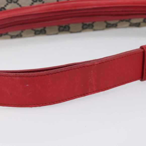 GUCCI GG Canvas Shoulder Bag Navy Gold 001 4205 Auth 209531A