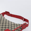 GUCCI GG Canvas Shoulder Bag Navy Gold 001 4205 Auth 209531A-9