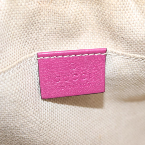 GUCCI Shoulder Bag Leather Pink Gold 308364 Auth 209533A